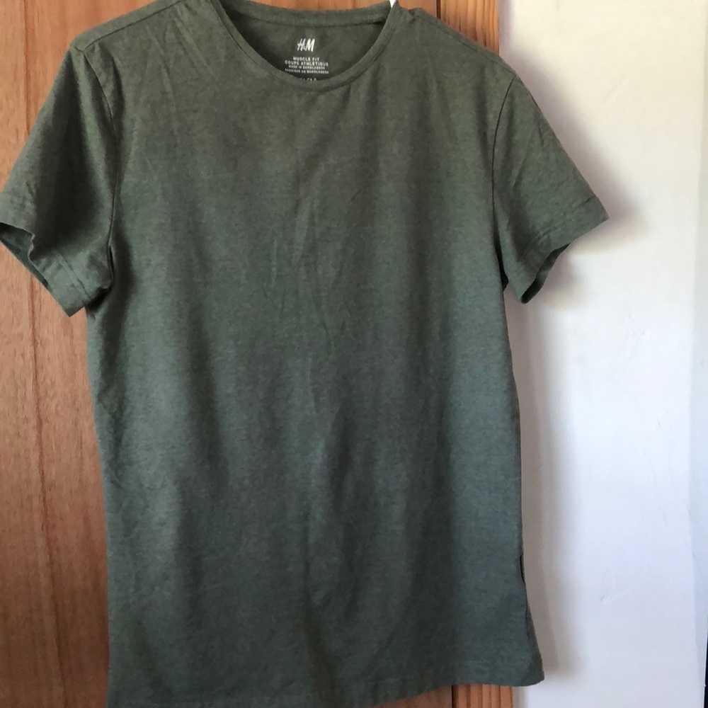 Plain Green H&M short sleeve t shirt